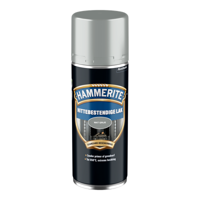 Hammerite hittebestendige lak | mat | grijs | spray | 400ml - 5111739