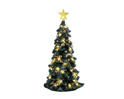 Snowy Christmas Tree Clear Light 10x10x19 cm Kerstdorp LEMAX - Lemax