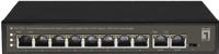 LevelOne FGP-1031 Fast-Ethernet-PoE-switch met 10 poorten, 2 x uplink Gigabit RJ45, 8 PoE-uitgangen, 120 W PoE-vermogensbudget - thumbnail