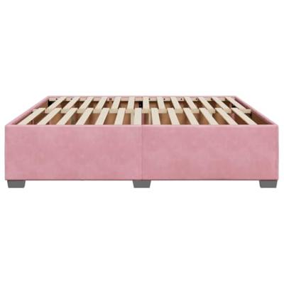 Bedframe fluweel roze 180x200 cm