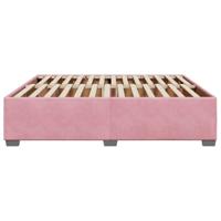 Bedframe fluweel roze 180x200 cm - thumbnail