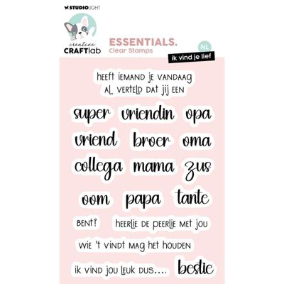 Creative Craftlab • essentials clear stamp ik vind je lief