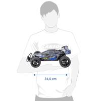 Carson Modellsport Glow Rider Blauw 1:12 RC auto Elektro Buggy 100% RTR 2,4 GHz Incl. accu, oplader en batterijen voor de zender - thumbnail