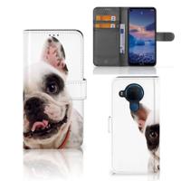 Nokia 5.4 | Telefoonhoesje | Met pasjeshouder | Franse Bulldog - thumbnail
