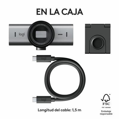 Logitech MX Brio webcam 3840 x 2160 Pixels USB 3.2 Gen 1 (3.1 Gen 1) Grafiet Logitech MX Brio webcam 3840 x 2160 Pixels USB 3.2 Gen 1 (3.1 Gen 1) Grafiet