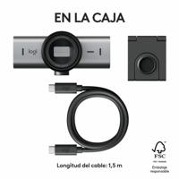 Logitech MX Brio webcam 3840 x 2160 Pixels USB 3.2 Gen 1 (3.1 Gen 1) Grafiet - thumbnail