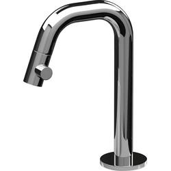 Clou Kaldur kranen chroom fonteinkraan 4.5x15.9cm korte uitloop rechts CL/06.05.004.29.R Clou Kaldur kranen chroom fonteinkraan 4.5x15.9cm korte uitloop rechts CL/06.05.004.29.R