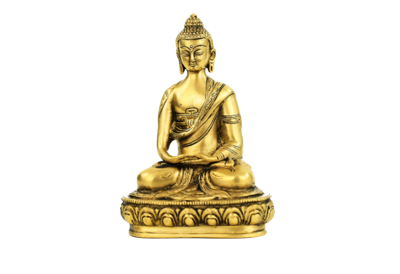 Japanse Boeddha Beeld Messing Amithaba - 20 cm