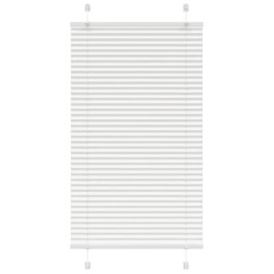 Pliss rolgordijn 75x150 cm stofbreedte 74,4 cm polyester wit - thumbnail