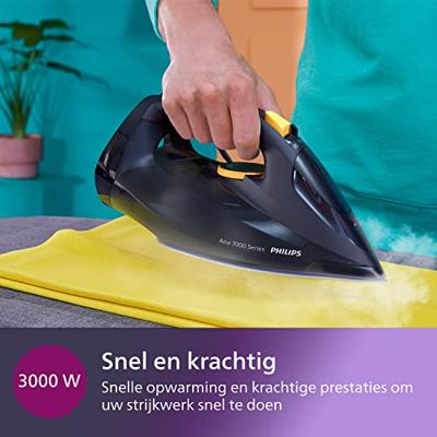 Philips 7000 series DST7060/20 HV-stoomstrijkijzer blauw/geel