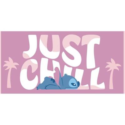 Stitch strandlaken Chill Roze 70 x 140 cm polyester Stitch strandlaken Chill Roze 70 x 140 cm polyester