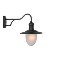 Lucide ARUBA - Wandlamp Binnen/Buiten - Ø 25 cm - 1xE27 - IP44 - Zwart - thumbnail