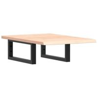 Badkamer wandschap staal en massief eikenhout - thumbnail