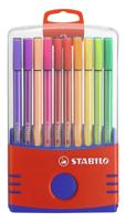 Stabilo pen 68 - viltstift - colorparade - set 20 stuks- rood - thumbnail