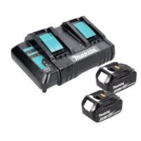 Makita DLM382CM2 Accu Grasmaaier 38cm 2x18V 4.0Ah - thumbnail