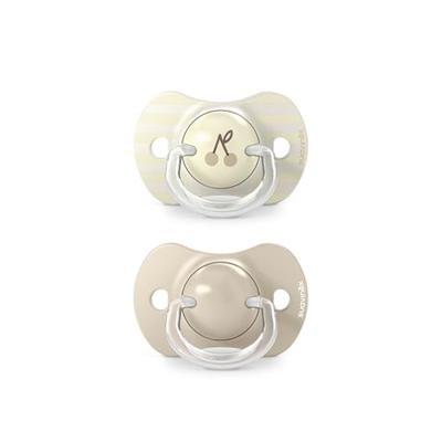 Set van 2 symmetrische fopspenen - SUAVINEX - Birdies - SX Pro - 18 maanden en ouder - Beige Set van 2 symmetrische fopspenen - SUAVINEX - Birdies - SX Pro - 18 maanden en ouder - Beige