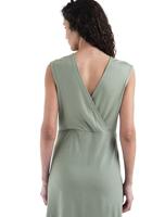 Icebreaker 200 Granary Sleeveless V Neck Jurk Dames Lichen M - thumbnail