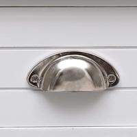 Bijzettafel 40x40x40 cm paulowniahout wit - thumbnail