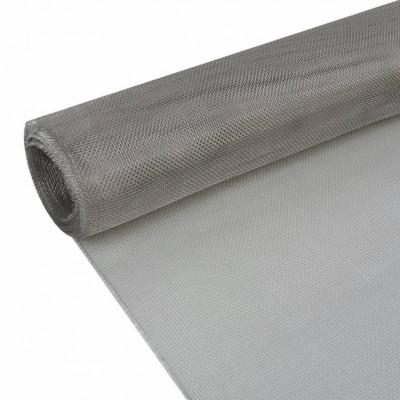 VidaXL Gaas 100x500 cm roestvrij staal zilverkleurig VidaXL Gaas 100x500 cm roestvrij staal zilverkleurig