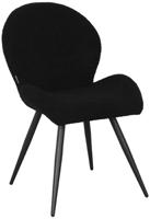 LABEL51 Eetkamerstoel 'Sky' Teddy, kleur Zwart - thumbnail