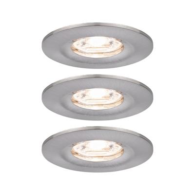 Paulmann 94301 EBL Nova mini Coin LED-inbouwlamp Set van 3 stuks 4 W IJzer