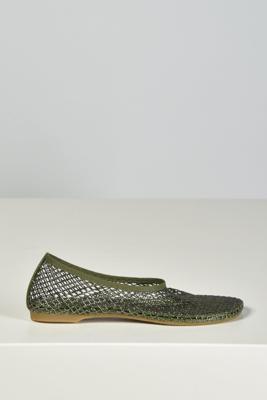 Lola Cruz ballerinas 178Z02BK verde kaki