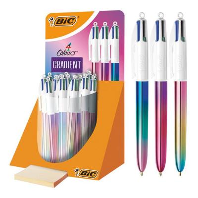 Balpen bic 4kleuren gradient m assorti | 30 stuks