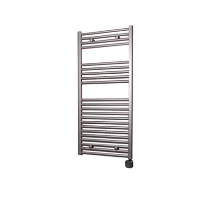 Electrische Wifi Radiator Sanicare HPW Carini 111,8x45 cm Inox-look Met Thermostaat Zwart Rechtsonder Electrische Wifi Radiator Sanicare HPW Carini 111,8x45 cm Inox-look Met Thermostaat Zwart Rechtsonder