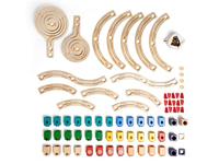 Hape houten knikkerbaan the cyclone, 198dlg. - thumbnail