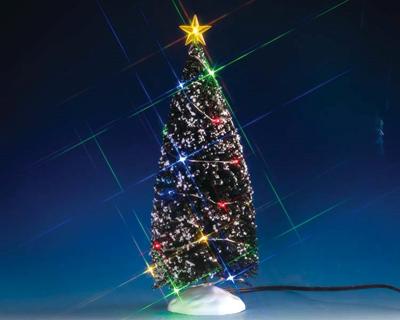 Kerstfiguur Evergreen tree with 24 multi light b/o 4.5v LEMAX - Lemax