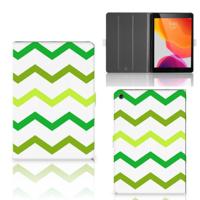 iPad 10.2 2019 | iPad 10.2 2020 | 10.2 2021 Tablet Hoes Zigzag Groen - thumbnail
