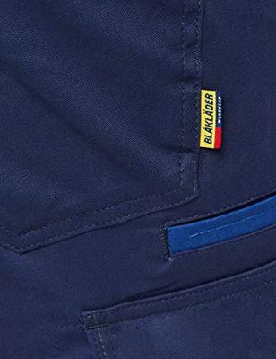 Blaklader 144418328985C56 industriële stretch werkbroek, marineblauw/korenbloem, maat C56