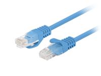Stevige UTP-netwerkkabel categorie 6 Lanberg PCU6-20CC-0025-B Blauw 25 cm U/UTP (UTP) - thumbnail