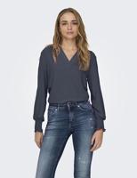 Only Onlmette V-neck Ls Smock Top Noos Wvn T-shirt Lange Mouw Ombre Blue - thumbnail