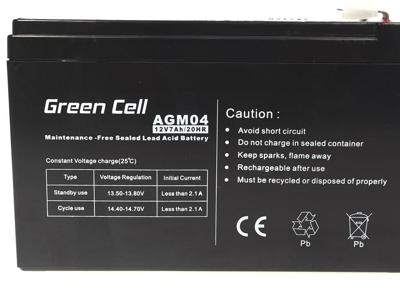 Green Cell AGM04 UPS-accu Sealed Lead Acid (VRLA) 12 V 7 Ah