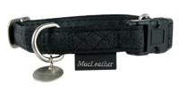 MACLEATHER HALSBAND ZWART 20 MMX35-50 CM - thumbnail