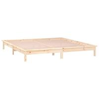 Bedframe LED massief hout 200x200 cm - thumbnail
