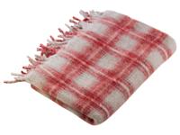 LIVARNO home Plaid 130 x 170 cm (geruit rood) - thumbnail