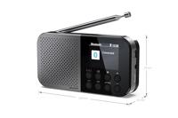 Sharp Outdoorradio FM, DAB Bluetooth Acculaadfunctie, Voelbare toetsen Zwart - thumbnail