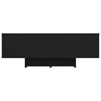 VidaXL Salontafel 85x55x31 cm bewerkt hout zwart - thumbnail