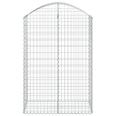 Schanskorf gewelfd 100x50x140/160 cm gegalvaniseerd ijzer