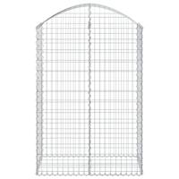 Schanskorf gewelfd 100x50x140/160 cm gegalvaniseerd ijzer - thumbnail