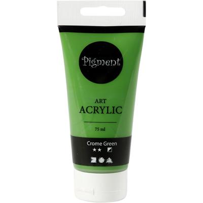 Creativ Company Acryl verf, semi-glanzend, semi-dekkend, crome green, 75 ml/ 1 fles