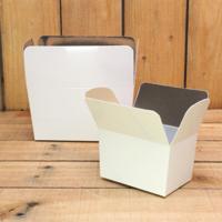 Bonbon doosjes - Chocolade doosje - Wit LAAG - 12 stuks - thumbnail