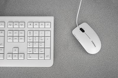 Toetsenbord Cherry JK-0800ES-0- Wit Grijs Qwerty Spaans Toetsenbord Cherry JK-0800ES-0- Wit Grijs Qwerty Spaans