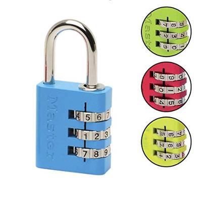 Masterlock 30mm - solid aluminium body - 24mm chrome plated steel shackle, 5mm di - 7630EURDCOL - thumbnail