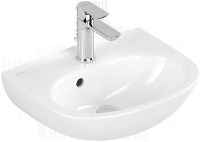 Villeroy & Boch O.Novo Fontein 45X36X16 Cm Met Overloop Kraangat Midden White Alpine Villeroy & Boch O.Novo Fontein 45X36X16 Cm Met Overloop Kraangat Midden White Alpine