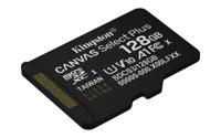 Kingston Technology 128GB microSDXC Canvas Select Plus Gen3 150MB/s A1 kaart + adapter - thumbnail