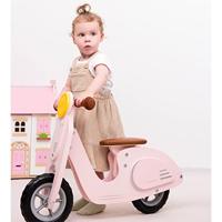 New Classic Toys houten loopscooter - roze - thumbnail