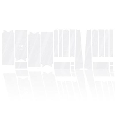 Unleazhed Unscratch - Frame protection film Gravelbike BPG01 Topolines white